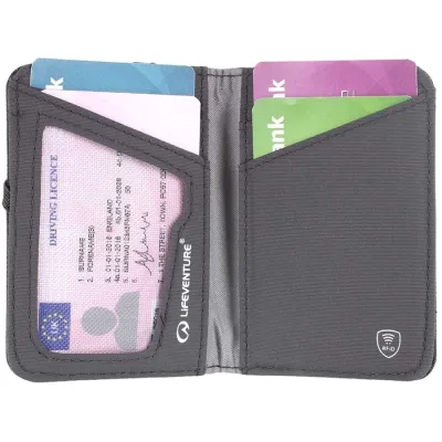 Lifeventure гаманець Recycled RFID Card Wallet grey - 3 - Robinzon.ua