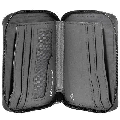Lifeventure гаманець Recycled RFID Mini Travel Wallet grey - 2 - Robinzon.ua