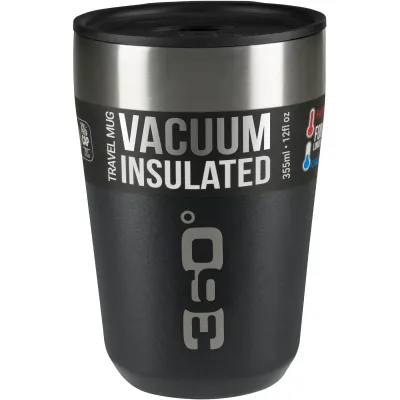 Кружка з кришкою 360° degrees Vacuum Insulated Stainless Travel Mug, Black, Regular (STS 360BOTTVLREGBK) - 2 - Robinzon.ua