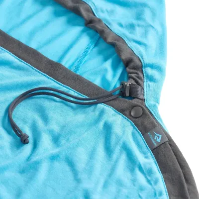 Вкладыш в спальник Sea to Summit Breeze Sleeping Bag Liner, Mummy w/ Drawcord - Standart, Blue Atoll (STS ASL031081-190205) - 2 - Robinzon.ua