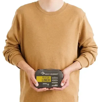 Вкладыш в спальник Sea to Summit Reactor Sleeping Bag Liner, Beluga Black, Standart, Mummy, 198 см (STS ASL031061-190105) - 1 - Robinzon.ua