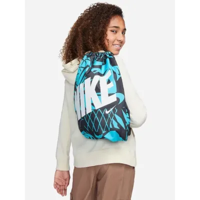 Рюкзак - мішок Nike Y NK DRAWSTRING — CAT AOP 1 чорний. Синій, білий Дит 43 х 36 см DV6144-015 - 2 - Robinzon.ua