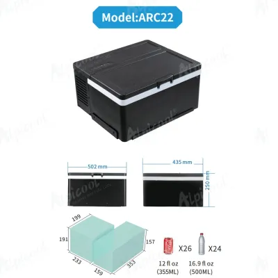 Компресорний автохолодильник Alpicool АRC22 (22 літри). До -18℃. Живлення 12, 24 вольт - 5 - Robinzon.ua