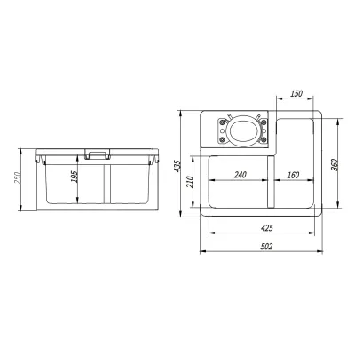 Компресорний автохолодильник Alpicool АRC22 (22 літри). До -18℃. Живлення 12, 24 вольт - 4 - Robinzon.ua