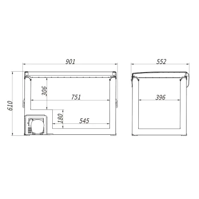 Компресорний автохолодильник Alpicool BD135. До -20℃. Живлення 12, 24, 220 вольт - 5 - Robinzon.ua