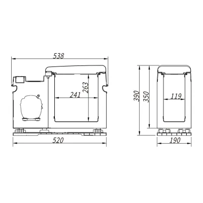 Компрессорный автохолодильник (подлокотник) Alpicool CF8. Охлаждение до -15 ℃ - 3 - Robinzon.ua