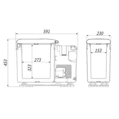 Компресорний автохолодильник (підлокітник) Alpicool CF15. Охолодження до -15℃ - 7 - Robinzon.ua