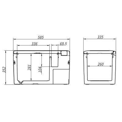 Компресорний автохолодильник Alpicool K25 (25 літрів) - Охолодження до -20℃. Живлення 12, 24, 220 вольт - 6 - Robinzon.ua