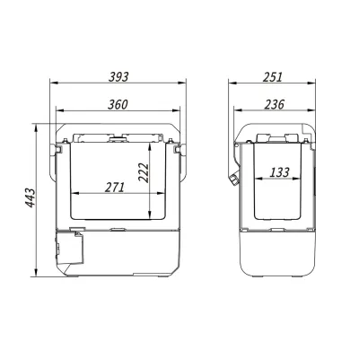 Компресорний автохолодильник Alpicool P8 (8 літрів). До -15℃, живлення 12, 24, 220 вольт - 6 - Robinzon.ua