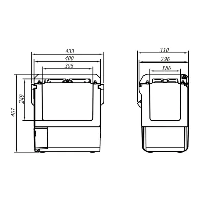 Компресорний автохолодильник Alpicool P15 (13,5 літрів). Охолодження до -15℃, живлення 12, 24, 220 вольт - 5 - Robinzon.ua