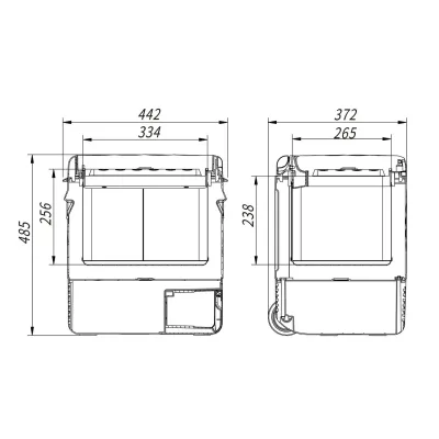 Компрессорный автохолодильник Alpicool P22 (21 литр). Охлаждение до -20℃, питание 12, 24, 220 вольт, встроенная батарея - 5 - Robinzon.ua