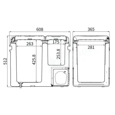 Компресорний автохолодильник Alpicool CLS55. Двокамерний. Охолодження до -20℃, живлення 12, 24, 220 вольт - 6 Компресорний автохолодильник Alpicool CLS55. Двокамерний. Охолодження до -20℃, живлення 12, 24, 220 вольт - 6 - Robinzon.ua