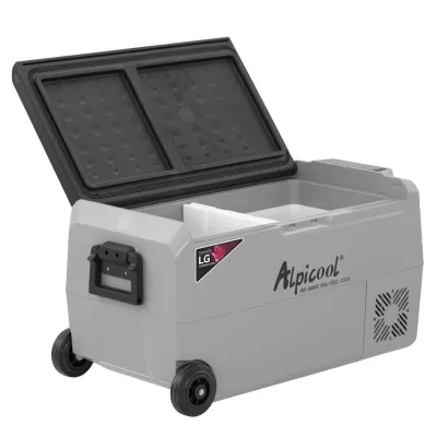 Компресорний автохолодильник Alpicool T36 (LG) (двокамерний, 36 літрів). Режим роботи до -20℃. Живлення 12, 24, 220 вольт - 1 - Robinzon.ua