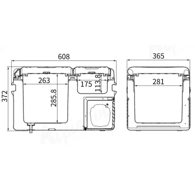 Компрессорный автохолодильник Alpicool CLS35 (25 литров). Двухкамерный. До -20 ℃. Питание - 12, 24, 220 вольт - 6 Компрессорный автохолодильник Alpicool CLS35 (25 литров). Двухкамерный. До -20 ℃. Питание - 12, 24, 220 вольт - 6 - Robinzon.ua