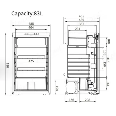 Компрессорный автохолодильник Alpicool CR85X (83 литра). До -20℃. Питание - 12, 24 вольт - 5 - Robinzon.ua