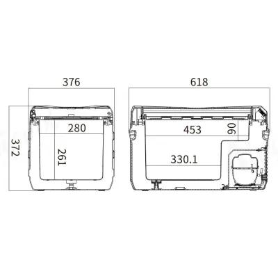Компрессорный автохолодильник Alpicool NL30 (27 литров). До -20 ℃. Питание 12, 24, 220 вольт - 2 - Robinzon.ua
