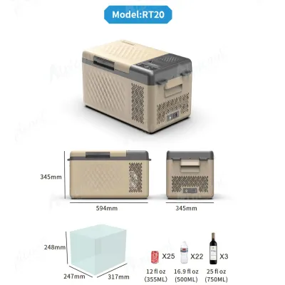 Компрессорный автохолодильник Alpicool RT20 (19 литров). До -20℃. Питание 12, 24, 220 Вольт - 5 Компрессорный автохолодильник Alpicool RT20 (19 литров). До -20℃. Питание 12, 24, 220 Вольт - 5 - Robinzon.ua
