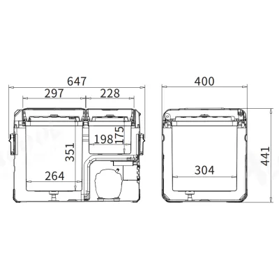 Компрессорный автохолодильник Alpicool TA35 (LG Compressor). Двухкамерный. До -20℃. Питание - 12, 24, 220 вольт - 6 Компрессорный автохолодильник Alpicool TA35 (LG Compressor). Двухкамерный. До -20℃. Питание - 12, 24, 220 вольт - 6 - Robinzon.ua