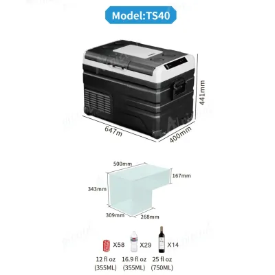 Компрессорный автохолодильник Alpicool TS40 (LG Compressor). 40 литров. До -20℃. Питание - 12, 24, 220 вольт - 5 Компрессорный автохолодильник Alpicool TS40 (LG Compressor). 40 литров. До -20℃. Питание - 12, 24, 220 вольт - 5 - Robinzon.ua