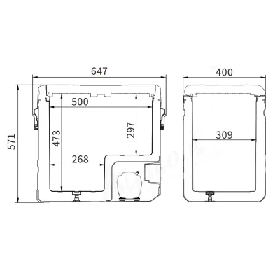 Компрессорный автохолодильник Alpicool TS60 (LG Compressor). 60 литров. До -20℃. Питание - 12, 24, 220 вольт - 7 Компрессорный автохолодильник Alpicool TS60 (LG Compressor). 60 литров. До -20℃. Питание - 12, 24, 220 вольт - 7 - Robinzon.ua