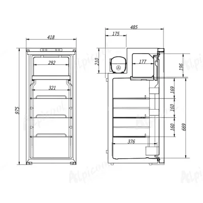 Компрессорный автохолодильник Alpicool R90 (90 литра). До -20℃. Питание - 12, 24 вольт - 3 - Robinzon.ua