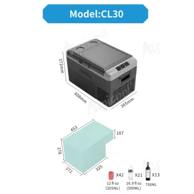 Компрессорный автохолодильник Alpicool CL30G (29 литров, LG Compressor). До -20℃, (12, 24, 220 вольт) - 4 Компрессорный автохолодильник Alpicool CL30G (29 литров, LG Compressor). До -20℃, (12, 24, 220 вольт) - 4 - Robinzon.ua
