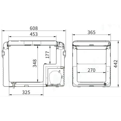 Компресорний автохолодильник Alpicool CL40G (37 літрів, LG Compressor). До -20℃, (12, 24, 220 вольт) - 5 Компресорний автохолодильник Alpicool CL40G (37 літрів, LG Compressor). До -20℃, (12, 24, 220 вольт) - 5 - Robinzon.ua