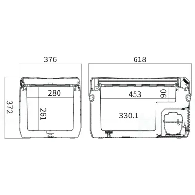 Компрессорный автохолодильник Alpicool NL30 (27 литров, LG Compressor). До -20℃, (12, 24, 220 вольт) - 5 - Robinzon.ua