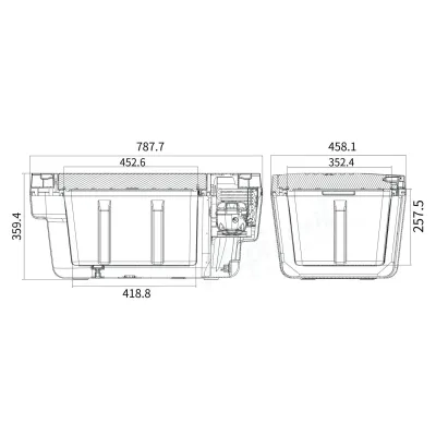 Компрессорный автохолодильник Alpicool TSL35 (35 литров). Для TESLA Model Y. До -20℃, (12, 24, 220 вольт) - 6 - Robinzon.ua
