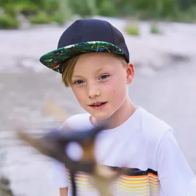 Кепка детская (8-12) Buff Kids Trucker Cap, Nimke Black (BU 125376.999.10.00) - 1 - Robinzon.ua