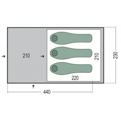 Nimbus 3 намет 3-містний (Blue) - 1 - Robinzon.ua