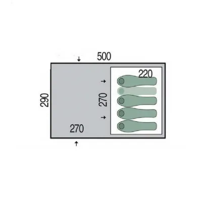 Omega 4 намет 4-містний (Blue) - 1 - Robinzon.ua