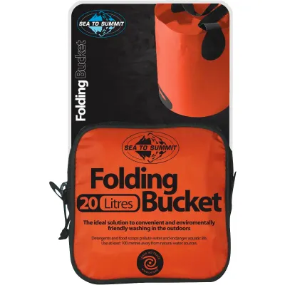Ведро Folding Bucket Red, 20 л от Sea to Summit (STS AFB20) - 4 - Robinzon.ua
