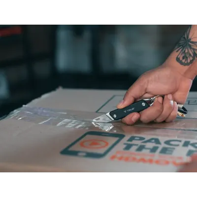 Розкладний туристичний ніж True Utility Modern Keychain Knife, Grey/Natralock (TR TU7060N) - 3 - Robinzon.ua