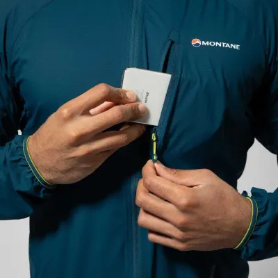 Чоловіча вітровка Montane Featherlite Trail Jacket, Narwhal Blue, M (5056237030889) - 2 - Robinzon.ua