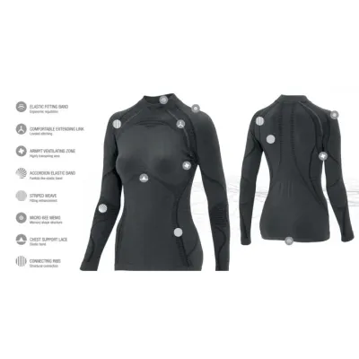 Жіноча термофутболка з довгим рукавом Accapi Ergowool, XL/XXL, Iron/Black (ACC WА711.6799-X2X) - 2 Жіноча термофутболка з довгим рукавом Accapi Ergowool, XL/XXL, Iron/Black (ACC WА711.6799-X2X) - 2 - Robinzon.ua