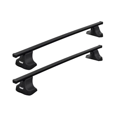 Багажник на гладкую крышу Thule Squarebar Evo Rapid для Chevrolet Silverado (mkIV); GMC Sierra (mkV)(crew &amp; double cab) 2019→ (TH 7125-7105-5071) - 1 - Robinzon.ua