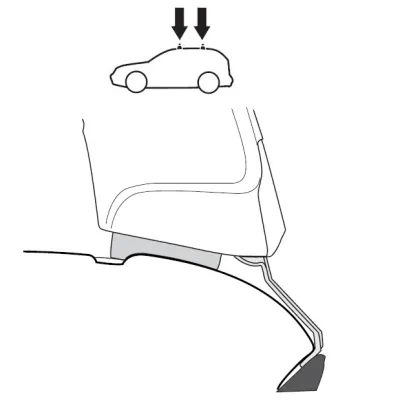 Монтажный комплект Thule 1092 для Mercedes-Benz CLK-Class (W208) 1997-2003 (TH 141092) - 1 - Robinzon.ua