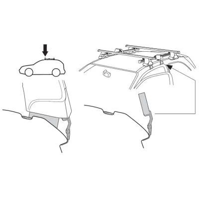 Монтажний комплект Thule 1473 для Toyota Auris (mkI)(3-дв. хетчбек) 2006-2012 (TH 141473) - 1 - Robinzon.ua