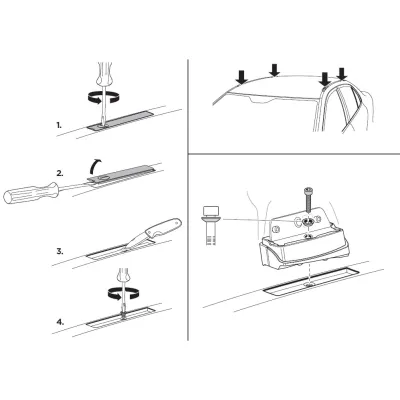 Монтажний комплект Thule 3015 для Ford Focus (mkII) 2004-2011; Ford C-Max (mkI) 2003-2010 (TH 183015) - 1 - Robinzon.ua