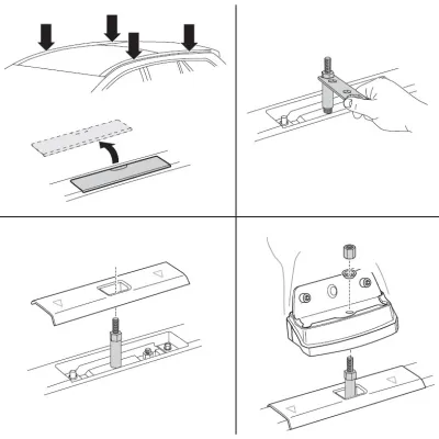 Монтажний комплект Thule 3073 для Toyota Avensis (mkIII)(універсал) 2009-2018 (TH 183073) - 1 - Robinzon.ua