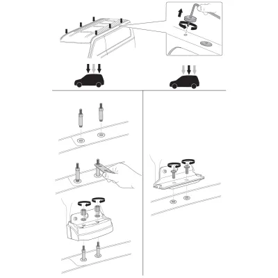 Монтажний комплект Thule 3123 для Ford Transit/Tourneo Custom (mkI) 2013→ (TH 183123) - 1 - Robinzon.ua