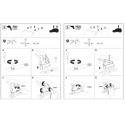 Монтажний комплект Thule 3170 для Hyundai i30 (mkIII)(хетчбек и ліфтбек) 2017→; Kia Ceed (mkIII)(хетчбек і універсал) 2019→ (TH 183170) - 1 - Robinzon.ua