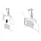 Монтажный комплект Thule 4001 для Audi A6/S6/RS6 (универсал)(C6; C7) 2005-2010; 2011-2018 (TH 184001) - 1 - Robinzon.ua