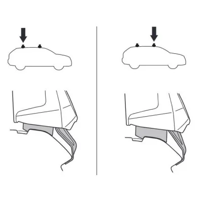 Монтажний комплект Thule 5001 для Toyota Prius (mkIII) 2009-2015 (TH 145001) - 1 - Robinzon.ua