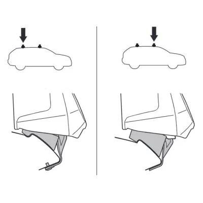 Монтажний комплект Thule 5015 для Volkswagen Polo (mkV)(5-дв. хетчбек) 2009-2017 (TH 145015) - 1 - Robinzon.ua