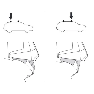 Монтажний комплект Thule 5016 для Volkswagen Jetta (mkVI)(седан) 2010→ (TH 145016) - 1 - Robinzon.ua