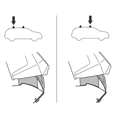 Монтажний комплект Thule 5024 для Audi A1/S1 Sportback (mkI)(5-дв. хетчбек) 2012→ (TH 145024) - 1 - Robinzon.ua
