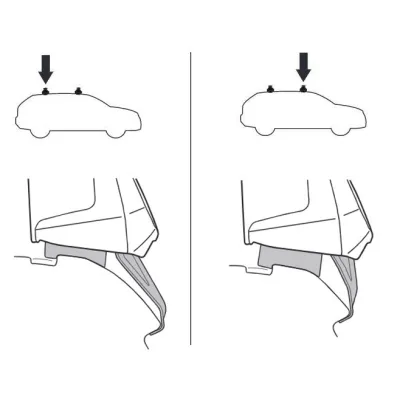 Монтажный комплект Thule 5043 для Honda Civic (mkX)(хетчбэк) 2015-2021 (TH 145043) - 1 - Robinzon.ua