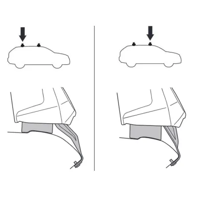 Монтажный комплект Thule 5049 для Porsche Panamera (mkII)(лифтбек) 2017→ (TH 145049) - 1 - Robinzon.ua